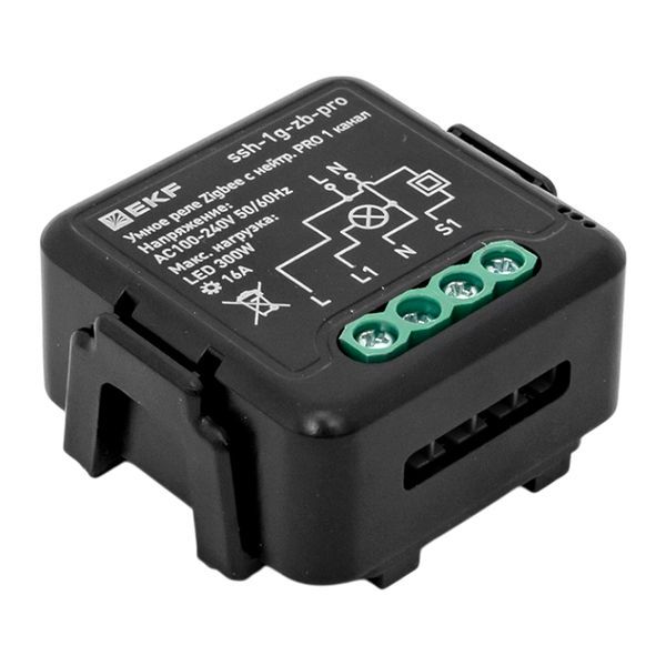  Реле умное в подрозетник 1-канальное Zigbee Connect Select 16А с нейтралью EKF PRO ssh-1g-zb-pro фото в каталоге от BTSprom.by