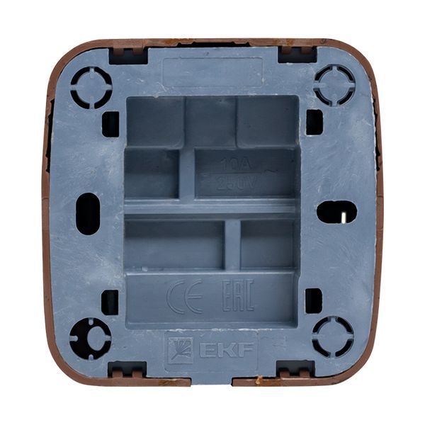  Выключатель 2-кл. 2п ОП Минск 10А IP20 с индикатором темн. дерево EKF EGV10-123-40 фото в каталоге от BTSprom.by