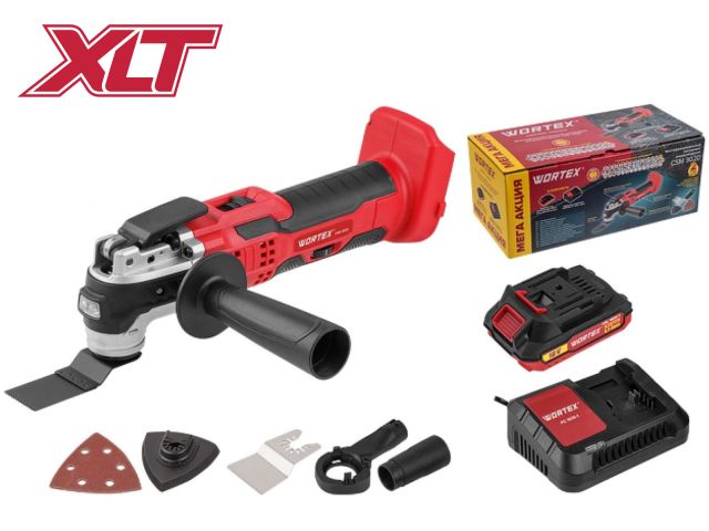 аккум. многофункциональный инструмент (реноватор) wortex csm 3020 в кор. all1 xlt + аксесс. set (5 000-20 000 об/мин) 0325246 от BTSprom.by