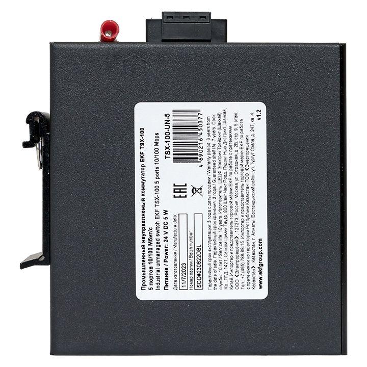  Коммутатор промышленный неуправляемый TSX-100 5 портов 10/100Мбит/с EKF TSX-100-UN-5 фото в каталоге от BTSprom.by