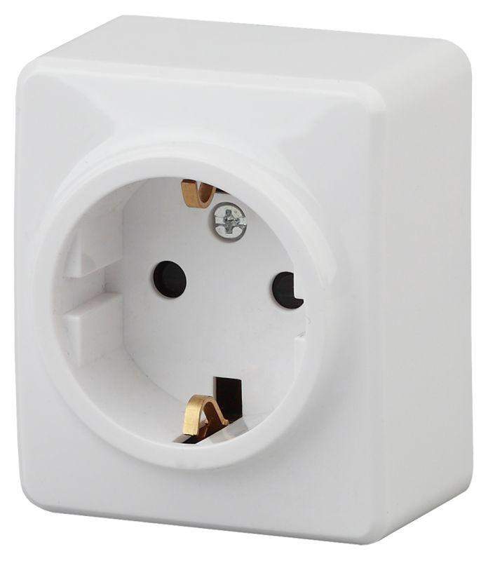розетка 1-м оп эра эксперт 11а-2204-01 16а ip20 250в 2p+e schuko защ. шторки al+cu бел. эра б0038818 от BTSprom.by