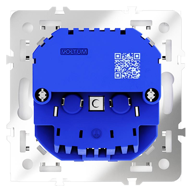  Розетка 1-м СП S70 16А с USB A+С с заземл. защ. шторки механизм бел. матов. Voltum VLS040502 фото в каталоге от BTSprom.by