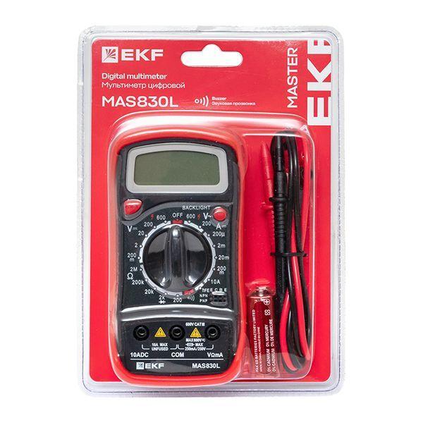  Мультиметр цифровой MAS830L Master EKF In-180701-pm830L фото в каталоге от BTSprom.by