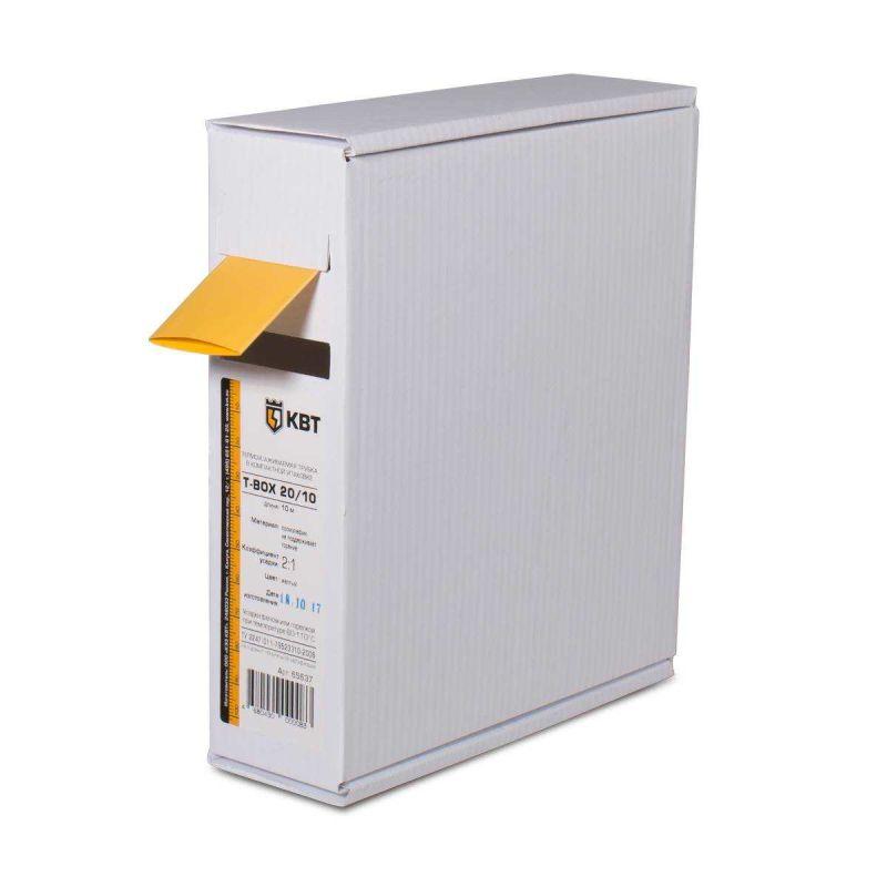 трубка термоусадочная в евро боксе t-box 12/6 желт. (уп.10м) квт 65623 от BTSprom.by