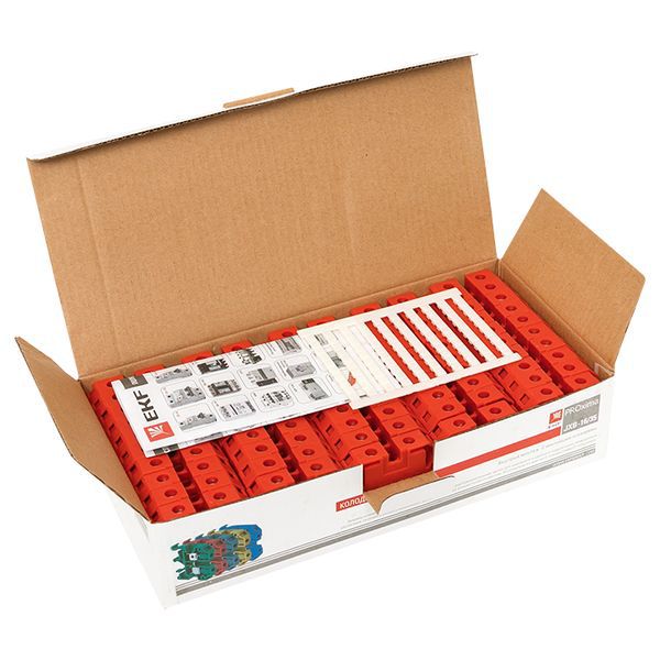  Колодка клеммная JXB-16/35 (90а) крас. EKF plc-jxb-16/35r фото в каталоге от BTSprom.by