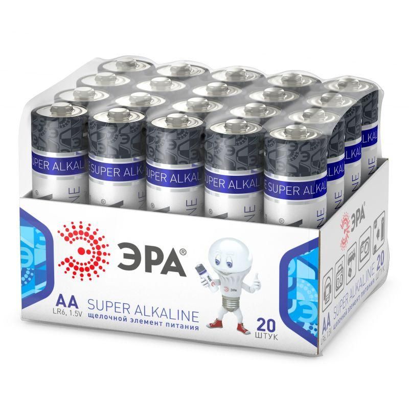 элемент питания алкалиновый aa/lr6 lr6-20 bulk super alkaline (уп.20шт) эра б0054623 от BTSprom.by