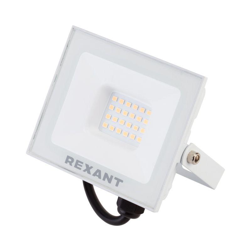 прожектор сдо 30вт 2400лм 2700к бел. корпус rexant 605-028 от BTSprom.by