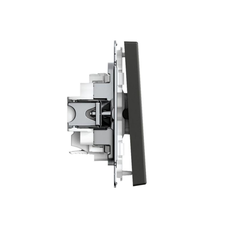  Выключатель 1-кл. ArtGallery 10AX быстрозажим. клем. механизм базальт SE GAL001411S фото в каталоге от BTSprom.by