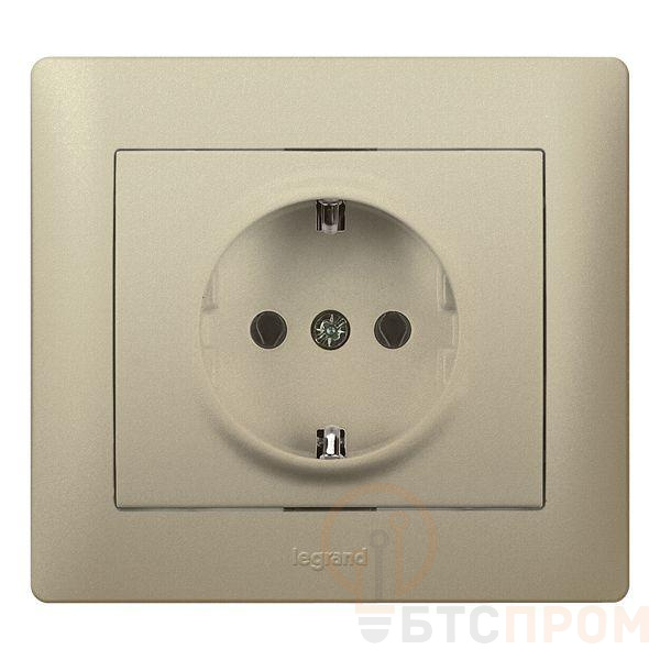 Розетка 1-м СП Galea Life 16А IP20 2P+E защ. шторки немецк. стандарт с лицев. панелью титан Leg 771463 фото в каталоге от BTSprom.by  Розетка 1-м СП Galea Life 16А IP20 2P+E защ. шторки немецк. стандарт с лицев. панелью титан Leg 771463 фото в каталоге от BTSprom.by
