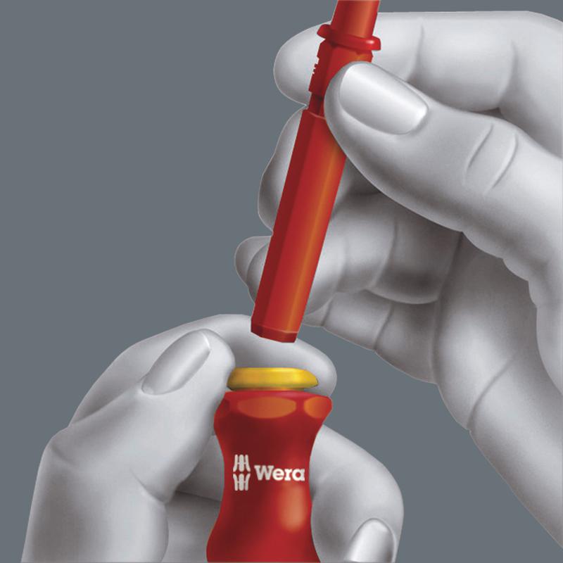  Отвертка-битодержатель+9мм шестигранник 817 VDE Kraftform Wera WE-003990 фото в каталоге от BTSprom.by