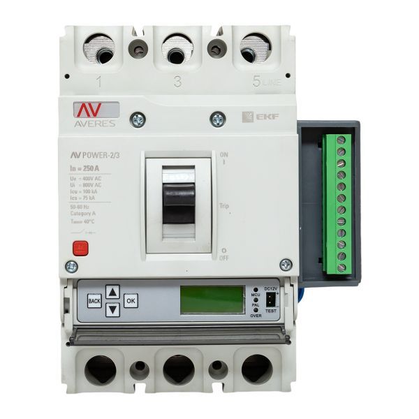  Выключатель автоматический 250А 100кА AV POWER-2/3 ETU6.2 AVERES EKF mccb-23-250H-6.2-av фото в каталоге от BTSprom.by