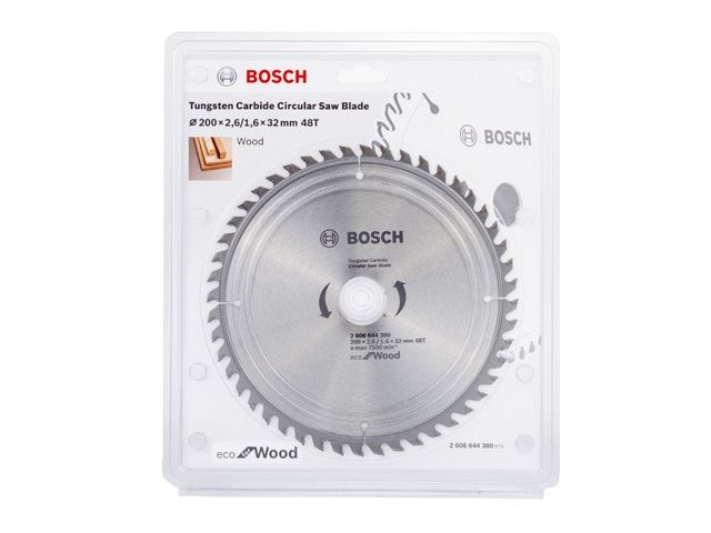 диск пильный 200х32 мм 48 зуб. по дереву eco wood bosch (твердоспл. зуб) 2608644380 от BTSprom.by