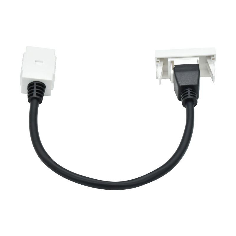  Розетка 1мод. HDMI M/M РКМ-10-00-П бел. PRIMER IEK PR-KK40D-RH-0-1-K01 фото в каталоге от BTSprom.by
