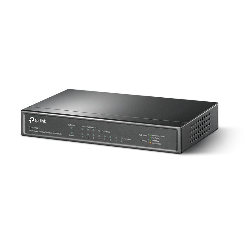 коммутатор tl-sg1008p 8-портовый гигабитный с 4 портами poe+ настол. tp-link 1254960 от BTSprom.by