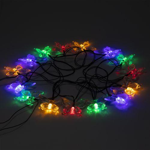 гирлянда светодиодная садовая "бабочки" 5.8м 20led на солнечной батарее erasf22-15 эра б0053364 от BTSprom.by