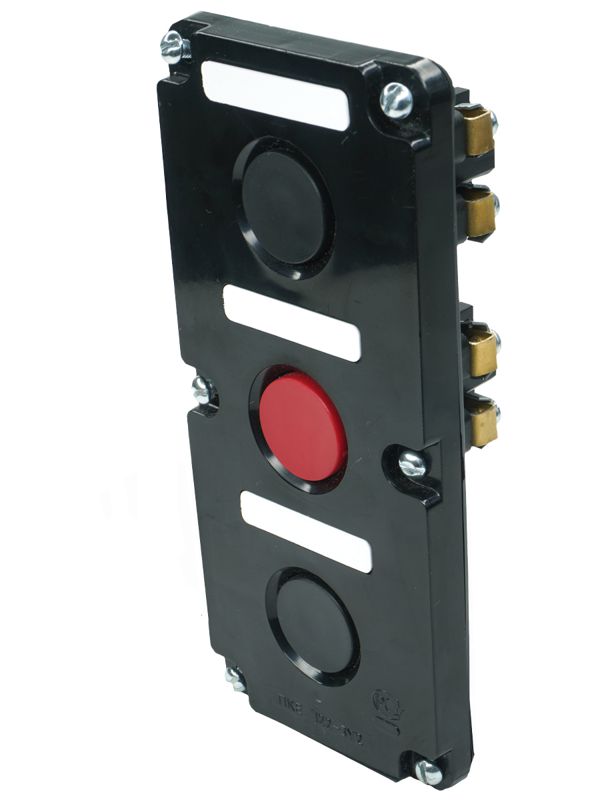 пост управления пке 122-3 у2 10а 660в 3 элемента черн. и красн. цилиндр в нишу ip54 электротехник et519062 от BTSprom.by