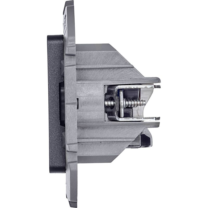  Розетка компьютерная 2-м Inspiria RJ45 кат.6 UTP механизм антрацит IEK 673843 фото в каталоге от BTSprom.by