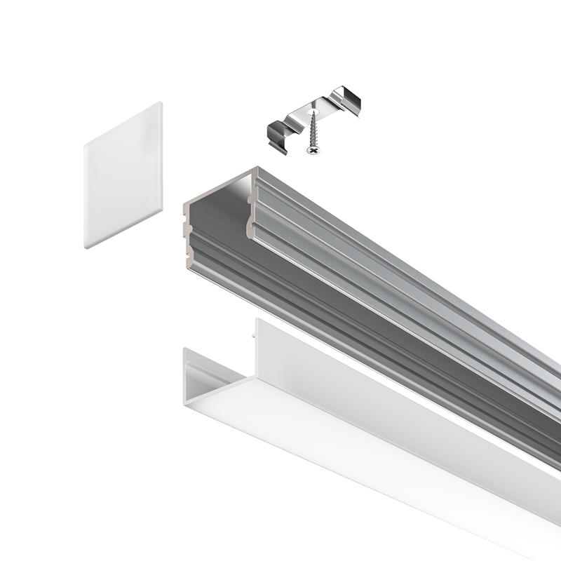  Профиль накладной алюм. Maytoni ALM007S-2M фото в каталоге от BTSprom.by