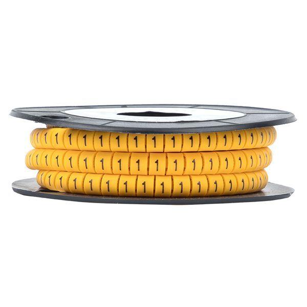  Маркер каб. 4.0кв.мм "1" (ЕС-2) (уп.500шт) EKF plc-KM-4-1 фото в каталоге от BTSprom.by