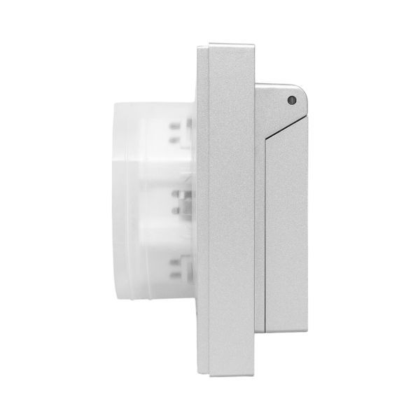  Розетка 2-м СП Эпика 16А IP44 с заземл. защ. шторки с рамкой с крышками механизм алюм. EKF UP1-SOA-211-44 фото в каталоге от BTSprom.by