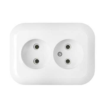 розетка 2-м сп 16а ip20 без заземл. бел. bylectrica рс16-237 от BTSprom.by