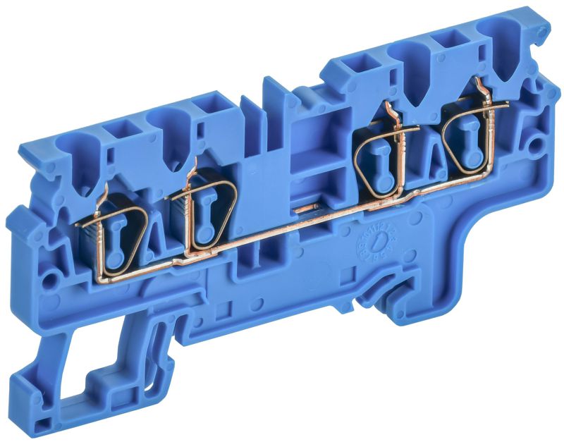 клемма пружинная cx2.5-4 bu 2.5кв.мм 4-конт. син. armafix iek af-ct40-00-4-k07-002 от BTSprom.by