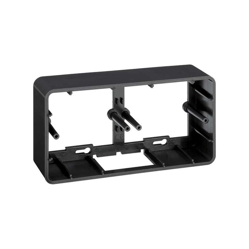 коробка для наружн. монтажа на 2-мод. k45 графит simon connect r450-14 от BTSprom.by