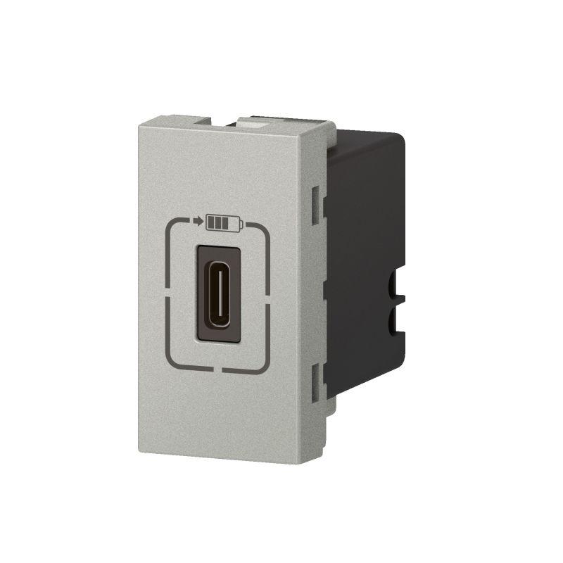 розетка 1мод. usb-c mosaic для зарядки алюм. leg 079389 от BTSprom.by