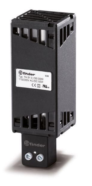 электронагреватель щитовой 110…250в ac/dc 50вт уст. на рейку 35мм ip20 finder 7h5102300050 от BTSprom.by