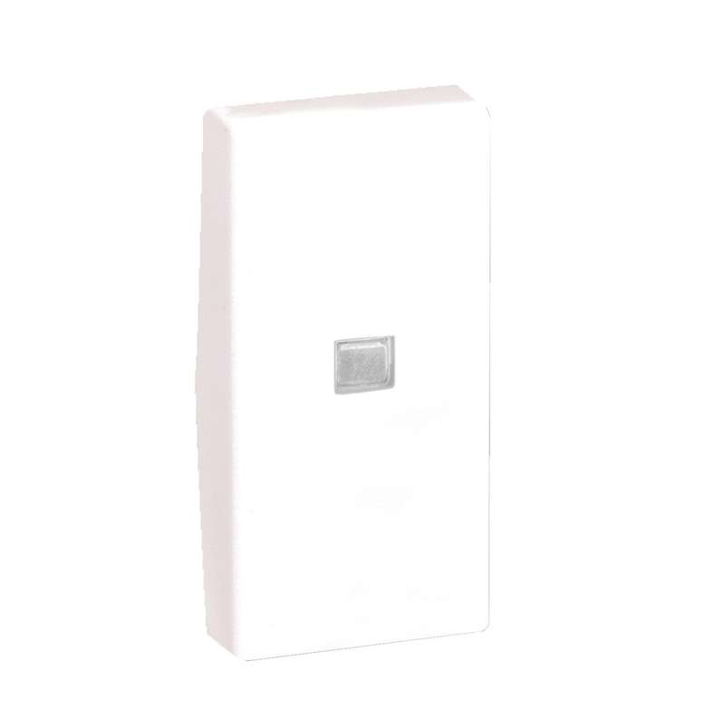 клавиша узкая с индикатором для выкл. к304 22.5х45мм алюм. simon connect k113-8 от BTSprom.by