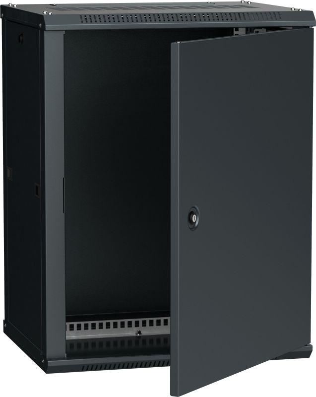 шкаф 19дюйм linea w 18u 600х450мм настен. метал. дверь ral9005 itk lwr5-18u64-mf от BTSprom.by