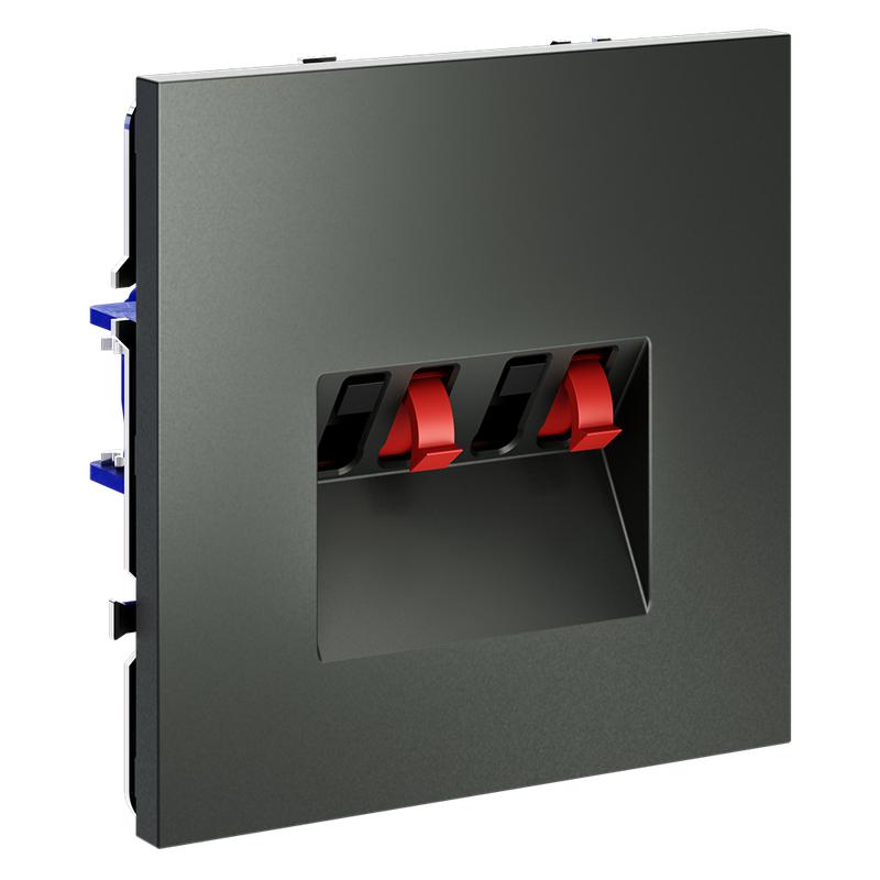  Розетка акустическая 4-м СП S70 механизм титан Voltum VLS060306 фото в каталоге от BTSprom.by