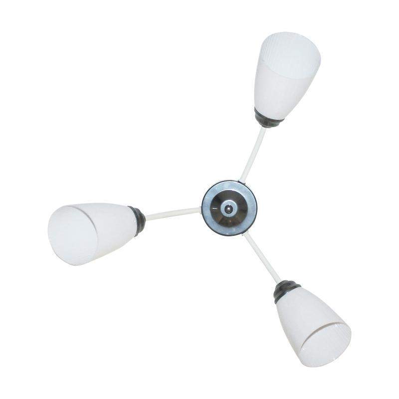  Светильник "Китти" 131 (плафон П0475) НПБ 01-3х60-194 Е27 ИУ бел. хром Элетех 1005404447 фото в каталоге от BTSprom.by