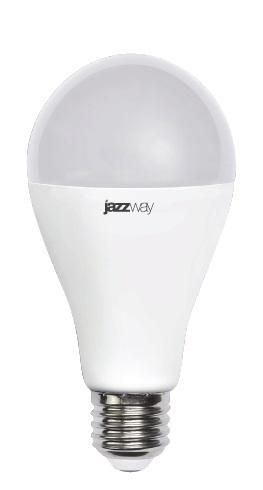 лампа светодиодная pled-sp 30вт a65 4000к нейтр. бел. e27 230/50гц jazzway 5019690 от BTSprom.by