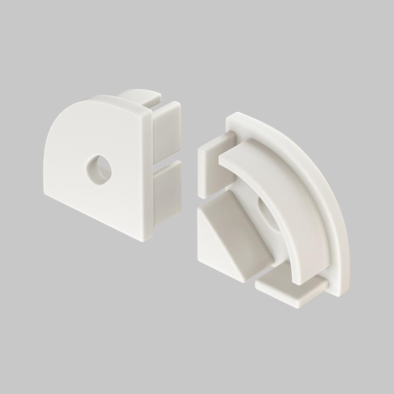  Комплект заглушек для профиля ALM008S (уп.10шт) Maytoni ALM008EC фото в каталоге от BTSprom.by