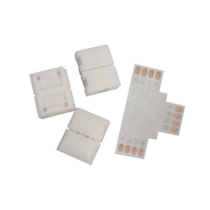  Набор коннекторов для светодиодной ленты Т-образ. RGB3014/5050/5060/5630 12В 10мм IP20 GAUSS BT430 фото в каталоге от BTSprom.by