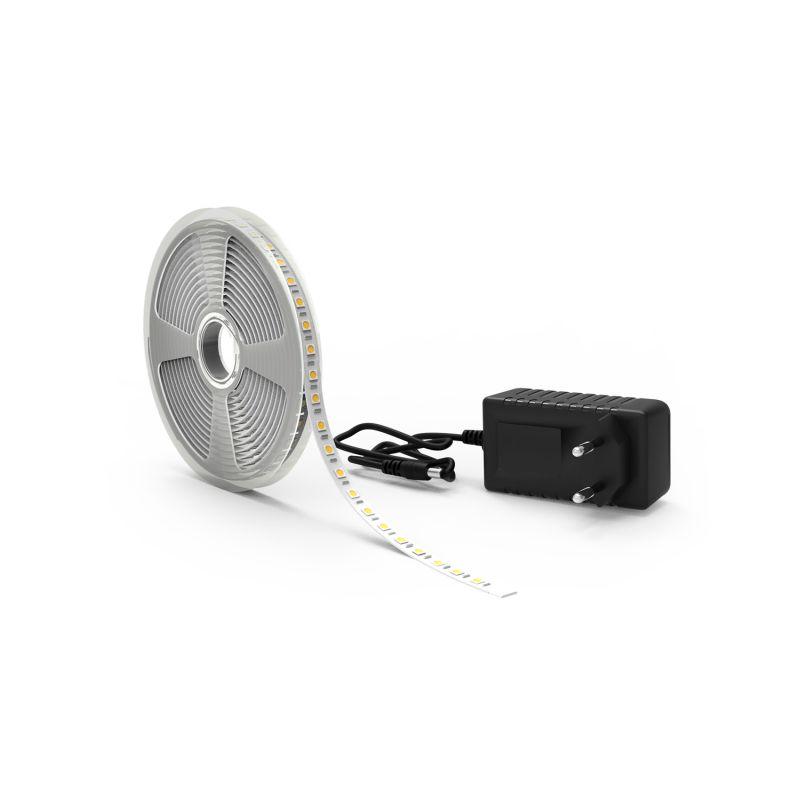  Лента светодиодная Basic 5050/60-SMD 10Вт/м 3000К тепл. бел. IP20 700лм/м 12В 10мм драйвер (уп.5м) GAUSS BT044 фото в каталоге от BTSprom.by