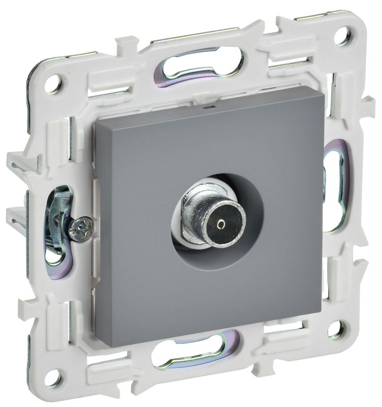 розетка tv оконечная skandy sk-a12gr сер. iek sk-a10-o-k03 от BTSprom.by