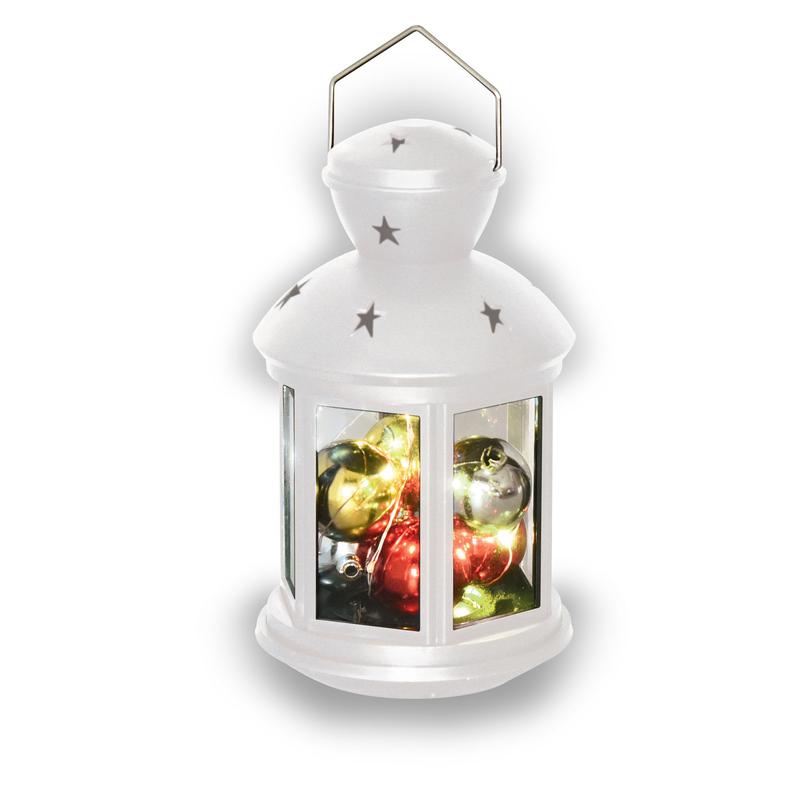 фонарь uld-l1220-010/dtb/rgb white со светодиод. гирляндой внутри на батарейке (не в компл.) 10 светодиод. rgb свет режим мигания uniel ul-00005490 от BTSprom.by
