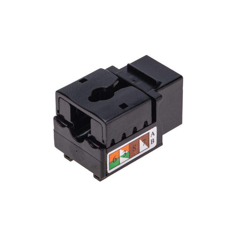 модуль keystone jack rj-45(8p8c) кат.6 utp неэкранир. тип 90град. черн. pro rexant 02-0255 от BTSprom.by