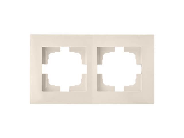 рамка 2-местная бежевая, стиль новый, bylectrica юлиг.735212.552беж от BTSprom.by