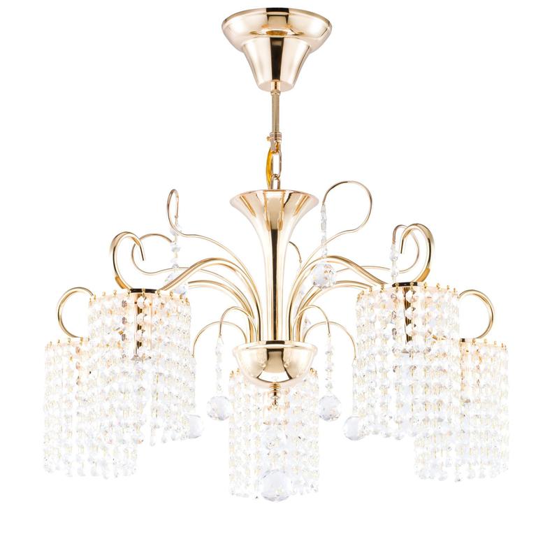  Люстра Leona 40Вт E14х5 IP20 Freya FR1127-PL-05-G фото в каталоге от BTSprom.by