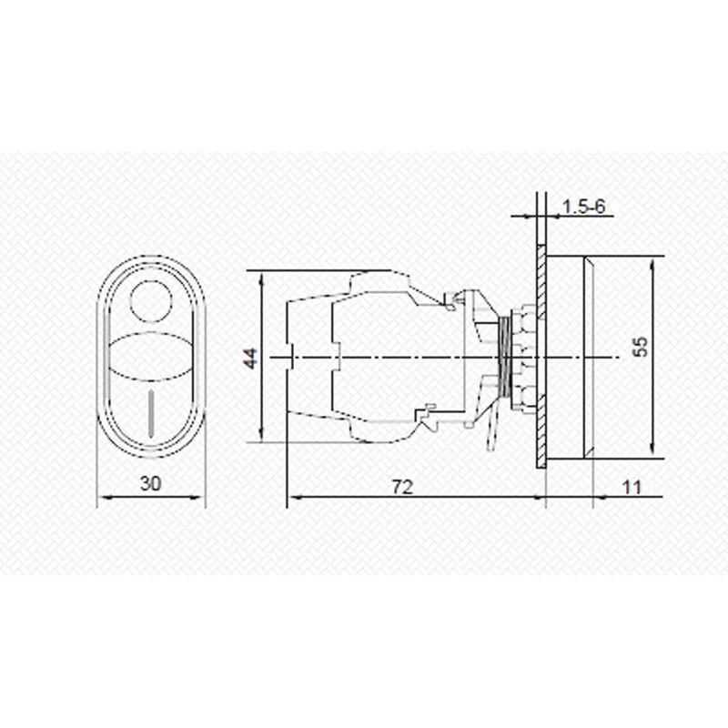  Кнопка LA32 красно-зел. "Пуск-Стоп" с подсветкой NO+NC Rexant 36-5542 фото в каталоге от BTSprom.by