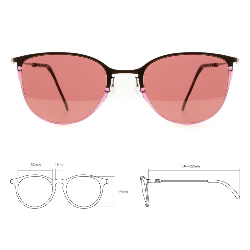  Очки солнцезащитные модель 04 титан с фиолет. линзами черн. DKC TCSDTM53010002 фото в каталоге от BTSprom.by