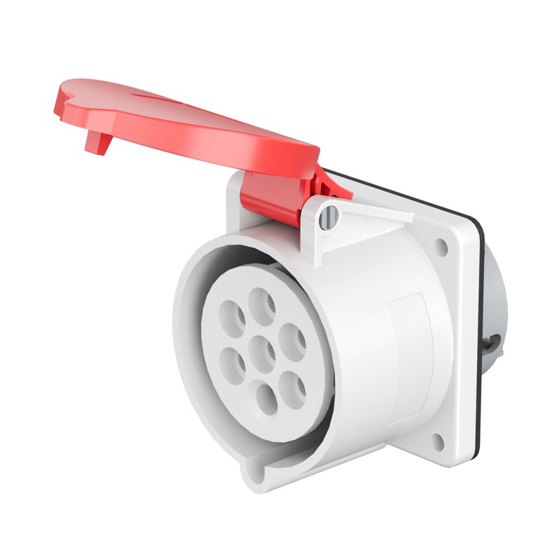 розетка панельная pss 16а 7п 6p+e 400в ip44 dkc pss674-016-40 от BTSprom.by