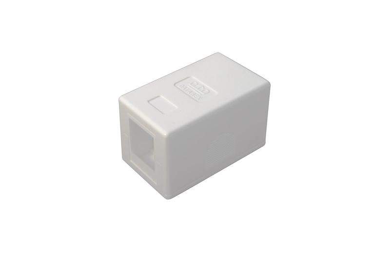 корпус розетки для модуля keystone 1 порт бел. datarex dr-5001 от BTSprom.by