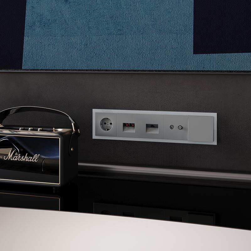  Рамка 5-м S70 стеклян. сталь Voltum VLS110505 фото в каталоге от BTSprom.by