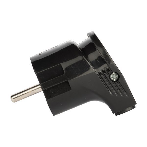  Вилка угловая 16А 250В с заземл. черн. EKF AVY16-30 фото в каталоге от BTSprom.by