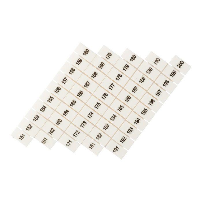маркеры для ut/st/push-in 4 с нумерацией 150-200 (уп.100шт) ekf zb-st-4-150-200 от BTSprom.by