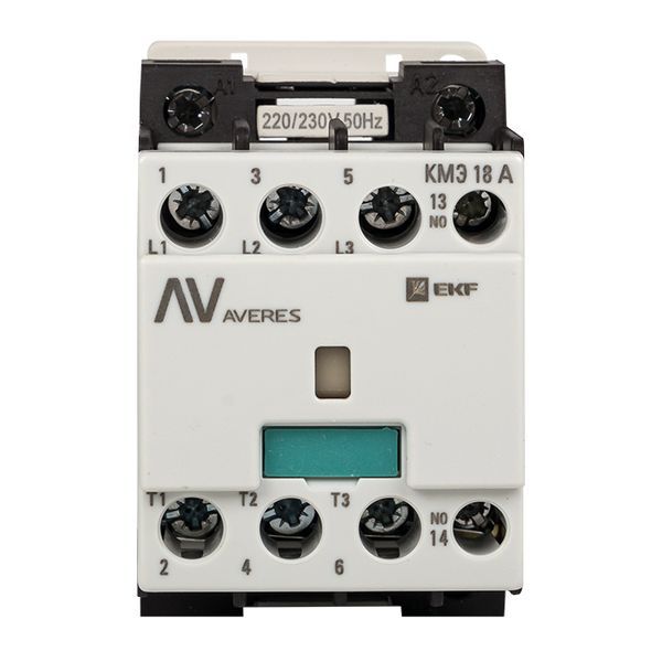  Контактор КМЭ 18А кат. 230В AC 1НО AVERES EKF ctr-s-18-10-230-av фото в каталоге от BTSprom.by